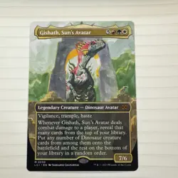 MTG Gishath, Sun's Avatar Borderless - The Lost Caverns of Ixalan #330 - Image 1