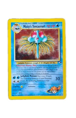 2000 POKEMON GYM HEROES 10/132 MISTY'S TENTACRUEL HOLO ENGLISH - Image 1