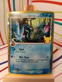 Pokemon Mimikyu TCG Holo Promo SWSH136 25th Celebrations - Image 1