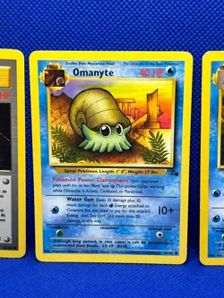Pokemon Tcg Mysterious Fossil 62/62 Omanyte 52/62 Omastar 40/62 Fossil Non Holo - Image 3