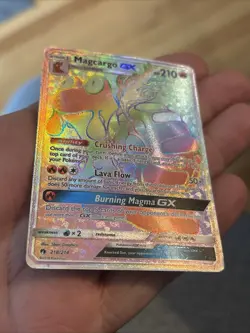 Pokemon Magcargo GX SM-Lost Thunder Secret Rare 218/214 Holo 210 HP English - Image 4