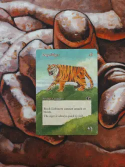 Magic the Gathering Paper Tiger #2 Hand Painted Unique Custom MTG Alter - Image 1