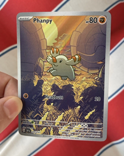 Phanpy Full Art, Pokemon Near Mint, Surging Sparks, Illustration Rare, 205/191 - Image 1