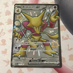 Alakazam EX 215/091 SV Shiny Rare Holo Pokemon TCG Paldean Fates - Image 1