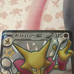 Alakazam EX 215/091 SV Shiny Rare Holo Pokemon TCG Paldean Fates - Image 2