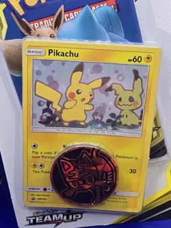 Sealed TEAM UP Blister Packs (Pikachu SM162 + Mimikyu SM163) Pokemon - Image 4