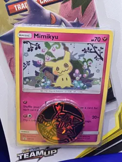 Sealed TEAM UP Blister Packs (Pikachu SM162 + Mimikyu SM163) Pokemon - Image 5