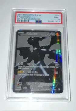 Pokemon Zekrom Full Art 114/114 Black & White Ultra Rare Holo PSA 9 - Image 1