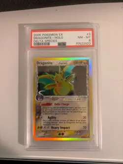 2005 Pokemon Ex Dragonite-Holo Delta Species #3/113 PSA 8 - Image 1