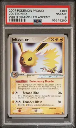PSA 8 - 2007 Pokemon World Championship Jolteon ex #109 - Image 1