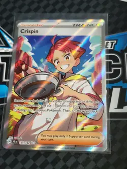 Pokemon - Crispin 164/142 Ultra Rare - Stellar Crown - MT/NM Pack Fresh!! - Image 1
