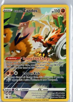 Galarian Zapdos SWSH283 Holo Promo Sword & Shield Promo Pokemon Near Mint - Image 1