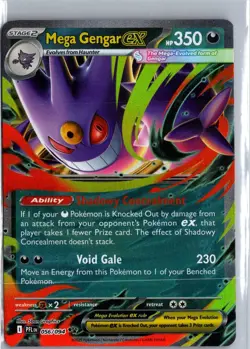 Mega Gengar ex 056/094 Double Rare Phantasmal Flames Pokemon Near Mint - Image 1