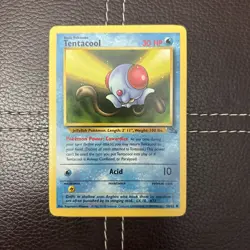 Pokemon TCG - Tentacool - 56/62 - Fossil - LP Unlimited Common (1999) - Image 1