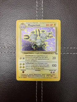 Pokemon TCG - Magneton - 11/62 - Fossil - MP Unlimited Holo Rare (1999) - Image 1