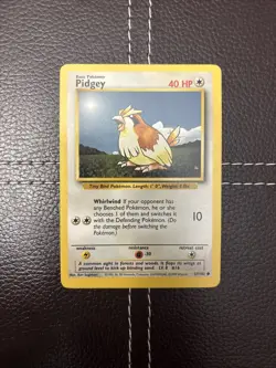 Pokemon TCG - Pidgey - 57/102 - Unlimited Base Set - VLP Common (1999) - Image 1