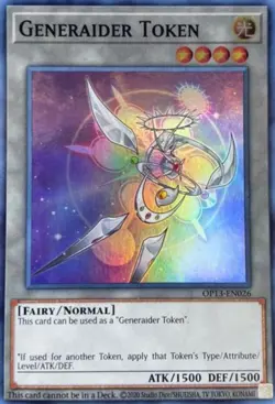 Yugioh! Generaider Token - OP13-EN026 - Super Rare - Unlimited Edition Near Mint - Image 1