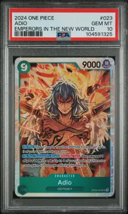 2024 ONE PIECE OP09-EMPERORS IN THE NEW WORLD #023 ADIO PSA 10 - Image 1