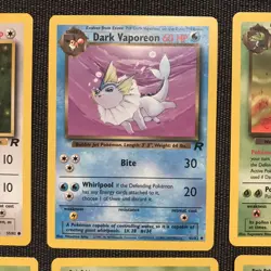 Vintage Pokemon Card Lot Team Rocket (13)Common Uncommon WoTC LP Eevee Dark Varp - Image 2