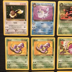 Vintage Pokemon Card Lot Team Rocket (13)Common Uncommon WoTC LP Eevee Dark Varp - Image 3