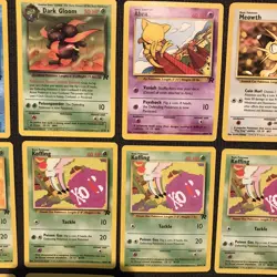 Vintage Pokemon Card Lot Team Rocket (13)Common Uncommon WoTC LP Eevee Dark Varp - Image 4