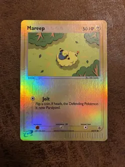 Pokemon TCG Mareep EX Dragon 64/97 Reverse Holo 2003 Nintendo Foil E Reader Card - Image 1