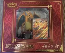 Charizard ex Super Premium Collection Figure + 3 Promo Cards Pokemon TCG Empty - Image 1