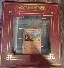 Charizard ex Super Premium Collection Figure + 3 Promo Cards Pokemon TCG Empty - Image 2
