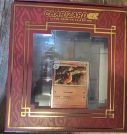 Charizard ex Super Premium Collection Figure + 3 Promo Cards Pokemon TCG Empty - Image 3