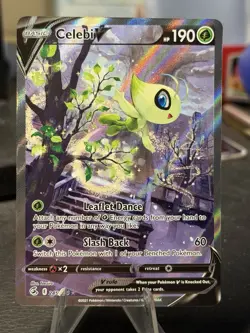 Pokemon Celebi V Ultra Rare Full Art Holo Fusion Strike 245/264 TCG Card - Image 1