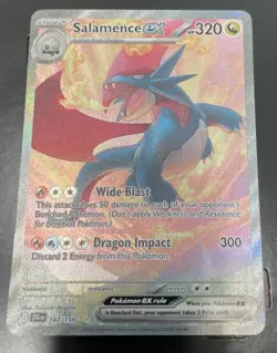 Pokemon TCG Salamence EX Journey Together Special Illustration Rare Card 187/159 - Image 1