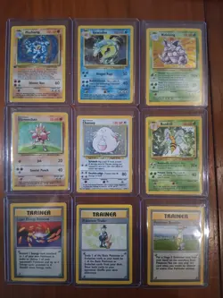 Vintage Rare Pokemon Card Lot of 9 Cards Condition Lightly Played - Image 1