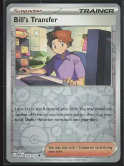 Bill's Transfer SV: Scarlet & Violet 151 156/165 NM Pokemon Card Reverse Holo - Image 1
