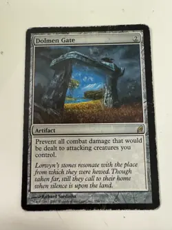 Mtg Dolmen Gate HP Lorwyn Artifact Magic Card Heavy Play - Image 1