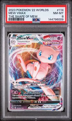 Mew VMAX 114/264 Ultra Rare Pokemon World Championships 2022 Deck Promo Card NM - Image 1