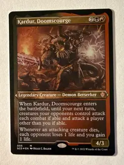 Kardur, Doomscourge (Foil Etched) #5 (NM) Starter Commander SCD Magic MTG - Image 1