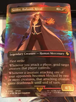 Seifer, Balamb Rival (Borderless) FOIL - FINAL FANTASY MTG: Near Mint - Image 1