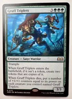 Gruff Triplets 172 Near Mint MTG Wilds of Eldraine Magic WOE - Image 1