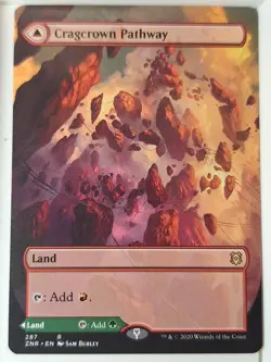 Cragcrown Pathway - Borderless - Zendikar Rising - Magic the Gathering MTG Nice! - Image 1
