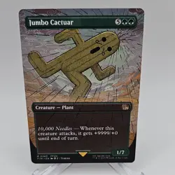 Magic: The Gathering Jumbo Cactuar Showcase nonfoil NM - Image 1