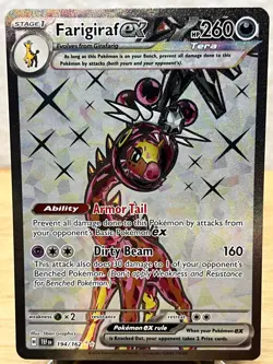 Temporal Forces Farigiraf ex 194/162 Ultra Rare Pokemon NM/M - Image 1