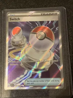 Pokemon TCG Mega Evolution Phantasmal Flames Holo Full Art Switch 123/094 - Image 1