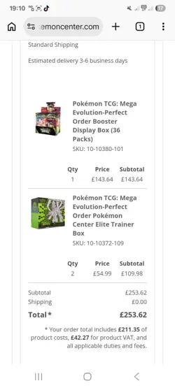 Pokemon TCG Perfect Order Pokemon Center ETB - Confirmed Order - Image 1