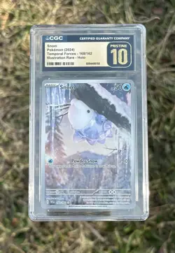 2024 POKEMON TEMPORAL FORCES ILLUSTRATION RARE HOLO #168 SNOM CGC 10 PRISTINE - Image 1