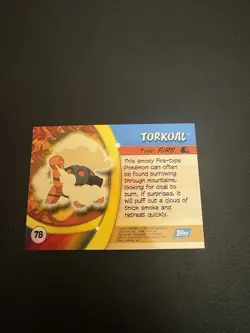 Torkoal #78 Pokemon 2004 Topps Advanced Challenge - Image 3
