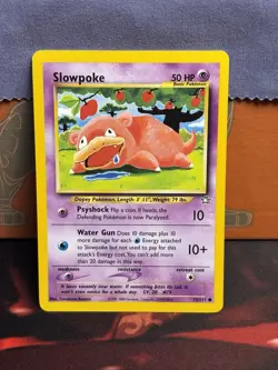 Slowpoke 73/111 Neo Genesis Non Holo Common Pokemon TCG 2000 - Image 1