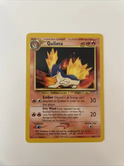 Pokemon TCG Quilava Neo Genesis 46/111 Regular Unlimited Uncommon - Image 1