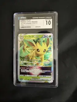 Pokemon Leafeon VSTAR 012/172 Vstar Universe Holo CGC 10 Japanese - Image 1