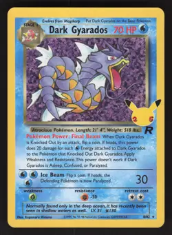 Dark Gyarados 8/82 Pokemon TCG Celebrations: Classic Collection NM - Image 1