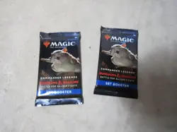 Lot of 2 Magic: The Gathering D&D Battle for Baldur's Gate Set Booster Packs - Image 1